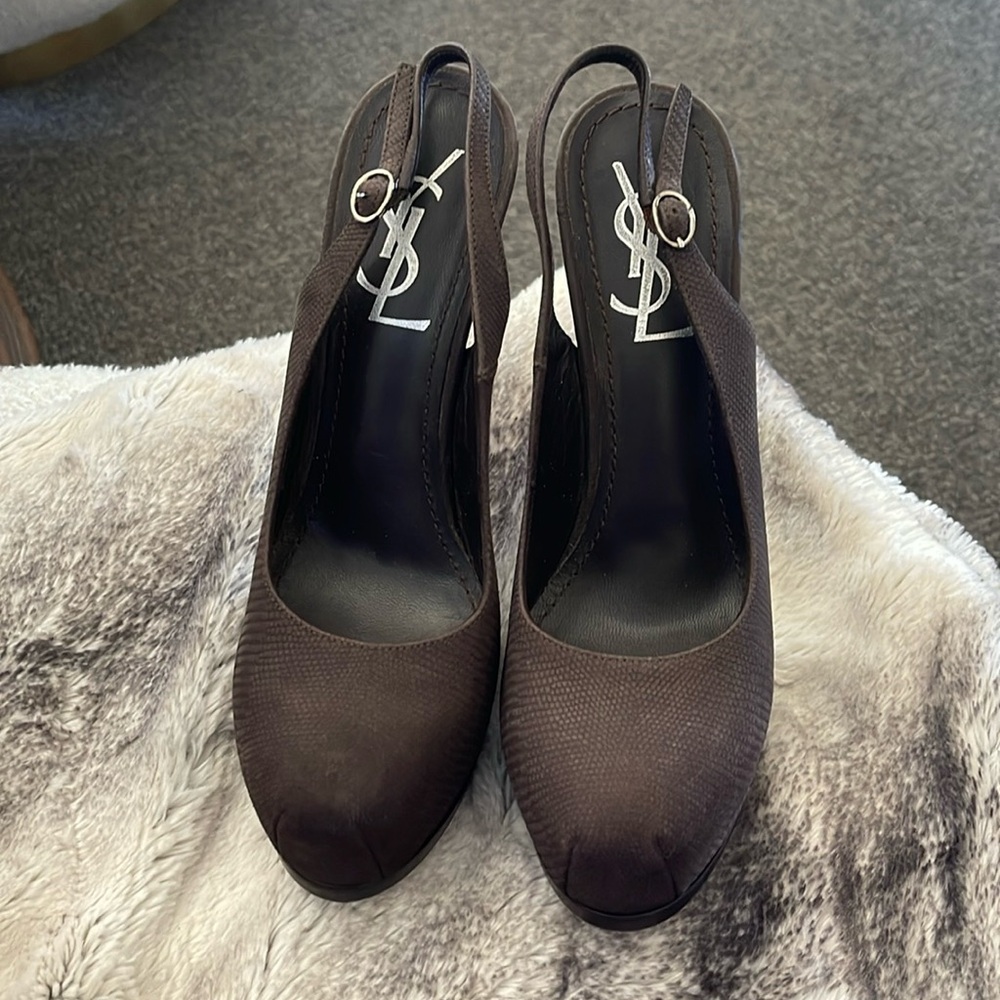 Ysl Sling Back Shoes